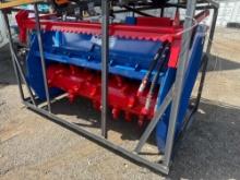 New AGT Co 81in Hydraulic Skidloader Forestry Drum Mulcher Attachment Model SSFM81
