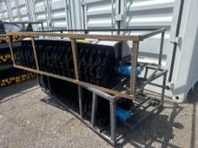 New AGT Co 72in Hydraulic Skidloader Angle Broom Attachment Model SSAB-72