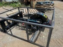 New AGT Co HD Large Hydraulic Skidloader Stump Grinder Attachment