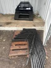 New AGT Co 48in Standard Fork Set for Skidloader (2 forks/1 frame)