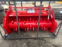 New AGT Co/TopCat Hydraulic Skidloader Forestry Drum Mulcher Attachment Model SSFM81