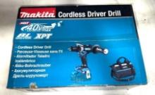 Makita 40V Cordless Driver Drill w/ charger and 2- 2.5 AH Batteries