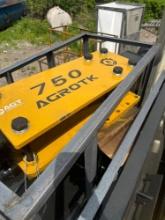 New Agrotk Hydraulic Skidloader Post Setter Attachment Model 750