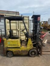 Mitsubishi Triple Mast LP Forklift Model FGC15