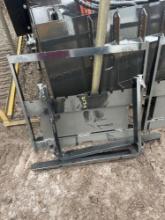 (1) Set of 30in Mini Stand-On Skidloader Forks (1 frame-2 forks)