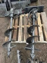New GiYi Co 12in Mini Stand-On Hydraulic Auger Set