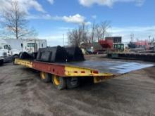 1989 Landoll 345C, 30ft Tandem Hydraulic Equipment Tilt Trailer