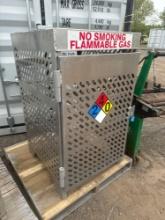Aluminum 6 Bay LP Storage Cage