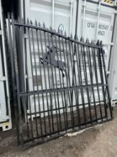 New 20.5ft Dual Swinging Metal Driveway Gate