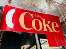 (2) Vintage Enjoy Coke Advertising Signs