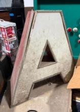 Vintage 'A' Sign
