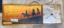 Marlboro Country Electric Wall Clock