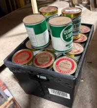 Quaker State Vintage Motor Oil Cans