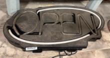 Oval Neon 'OPEN' Sign
