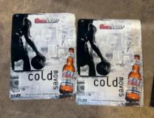Coors Light Cold Moves Metal Bar Sign Set
