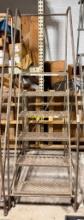 5-Step Metal Rolling Ladder