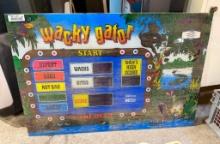 Vintage Namco Wacky Gator Backglass