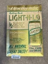 Vintage Rolling Rock Light-N-Lo Beer Sign