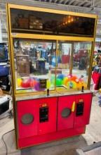 Arcade Claw Machine with Dual Control Panels