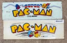 Super Pac-Man and Pac-Man Marquee Inserts