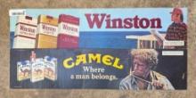 Vintage Winston and Camel Cigarette Machine Inserts