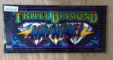 Triple Diamond Haywire Slot Machine Glass Panel