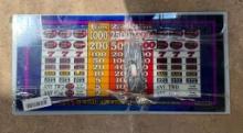 Mikohn Slot Machine Pay Table Glass and Wheel Labels