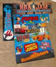 Arcade Game Marquee Inserts: Karate Champ, NBA Jam, Donkey Kong Jr.