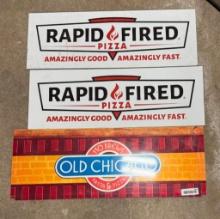 Rapid Fired Pizza & Old Chicago Signage Collection