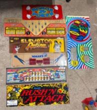 Lot of Arcade Game Marquee Inserts