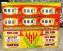 Tournament Bowler Pinball Machine Backglass
