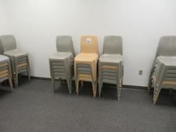 3 Stacks Plastic Chairs