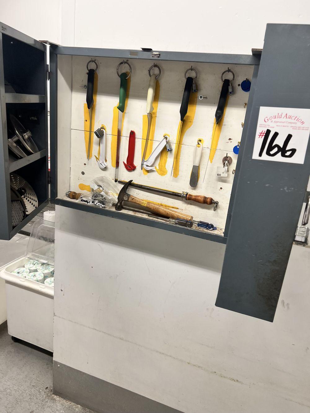 Wall Cabinet, Knifes Sharpeners, Attachments for Food Prosseor, Can Openers, Misc Tools