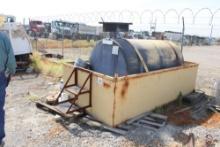 5'x10' Steel Container w/Used Oil Tank