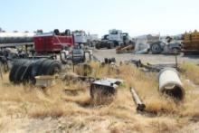 Lot Misc Rims, Fuel Tank, Axles, Tires
