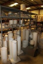 (1) - Rack of PVC Fittings 10" to 18" L's
