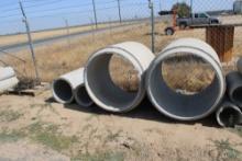 (2) - 3'x4" Cement Pipe, (2) - 18" Cement Pipe