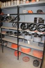 (2) - Sections of Rack w/Contents Fresno Valves