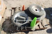 (3) Misc Tires & Cones