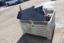 Crate - Tank Hoses, Shelve Rack, Shop Vac, Misc