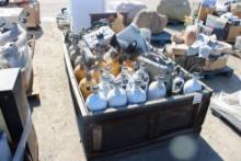 Pallet - Air Tanks, Chains, Straps, Control Boxes