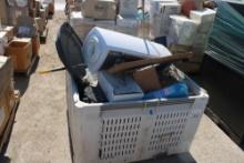 Crate-K-Cup Carousel, Gas Can, Brooms, Misc Office
