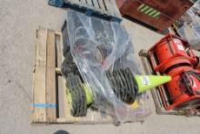 Shackles, Cones, Caution Tape, Elec Motor