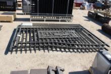 7ftx20ft Metal Farm Driveway Gate