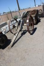 Antique Wooden Wheel Axle