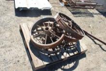 Pallet - Metal Wheels