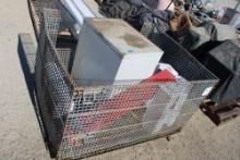 Crate- Filing Cabinet, (4) Mailboxes & (1) Stand