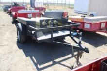 1997 Single Axle Trailer w/Side Mounted Tool Boxes 6 Mounted Tanks