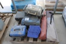 (2) Chairs, Parts Organizer Holder, Portable Grill, (3) Cases