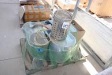 Cover, Light Bulbs, Wire, (2) Pots